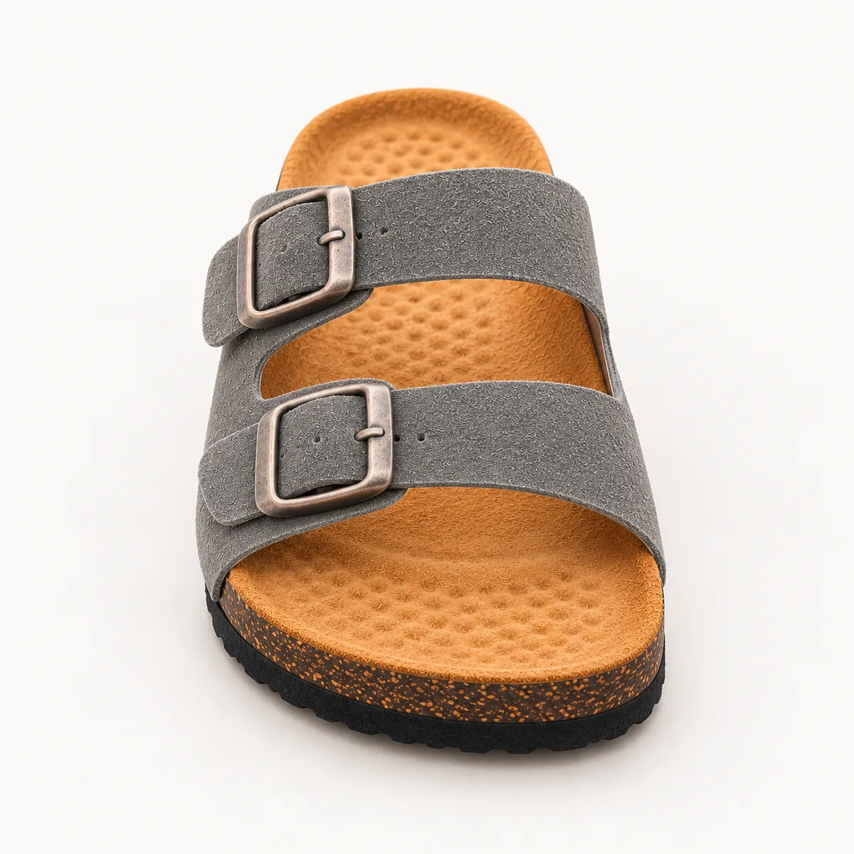 Sandale deux brides, gris, Face