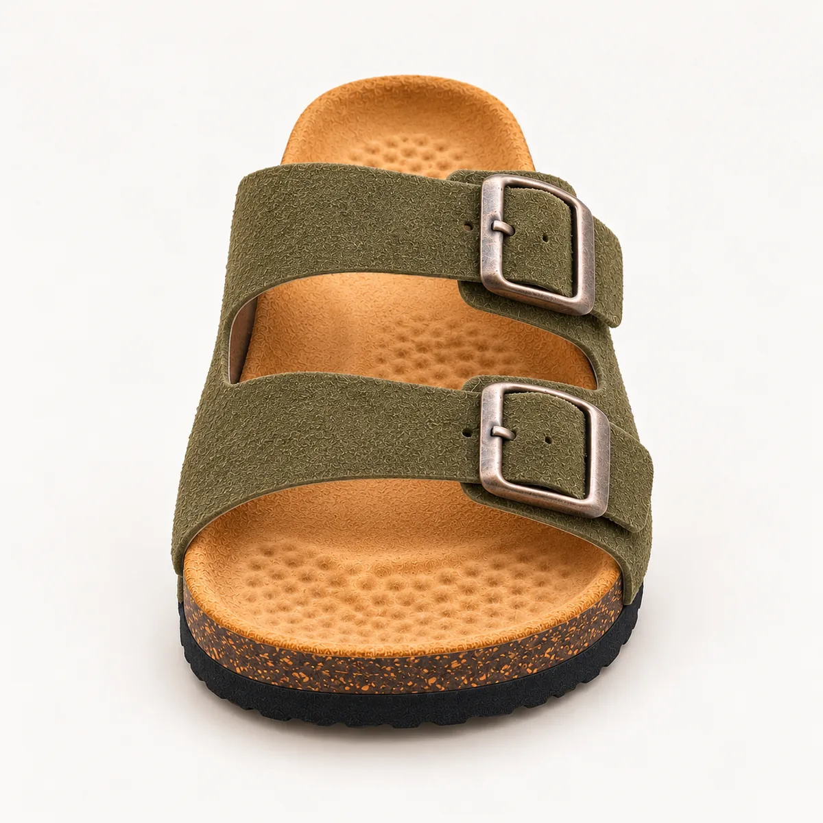 Sandale deux brides, kaki, Face