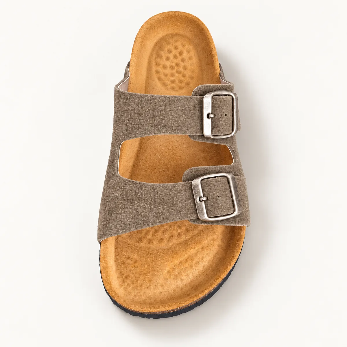 Sandale deux brides, taupe, Dessus