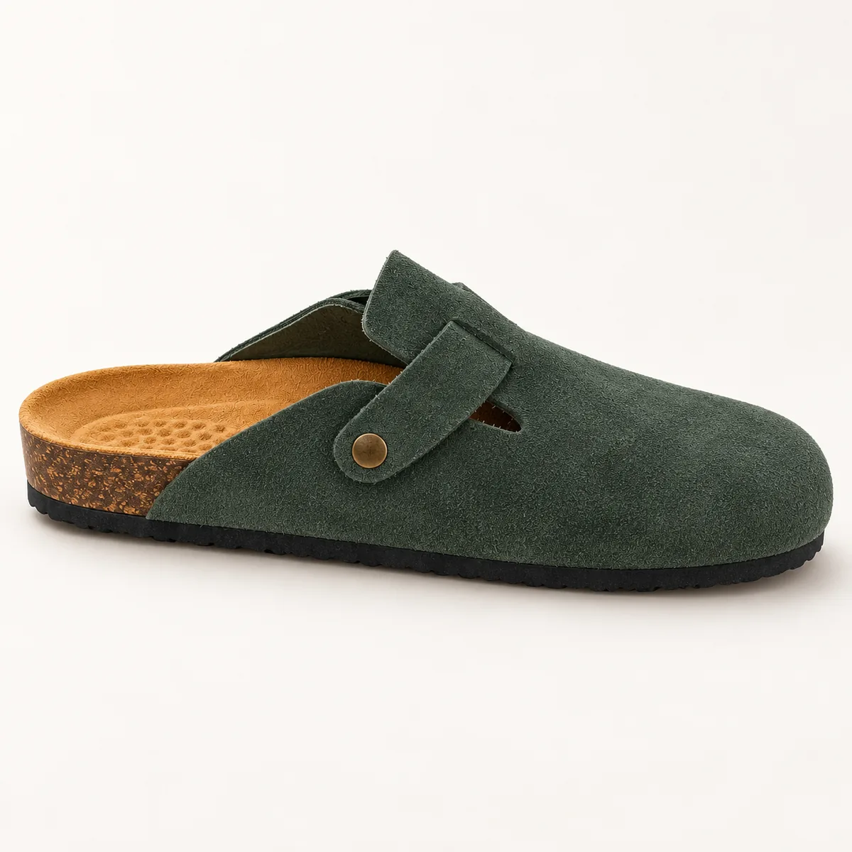 Mule fermée, vert, Profil